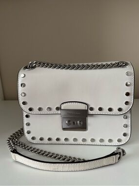 Michael Kors Studded Adjustable Strap Shoulder Purse